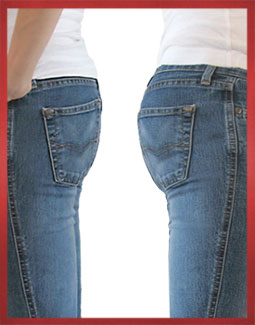 Low-rise Jeans Before and After