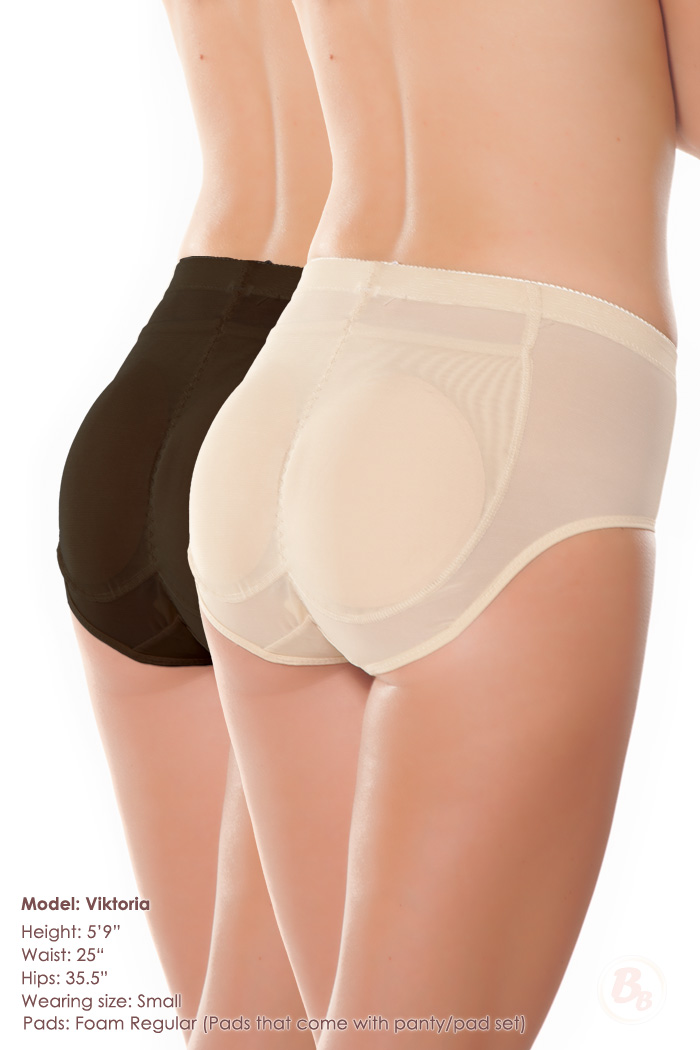 foam pads padded buttock shaper panties