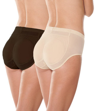 Butt Boost Removable Silicone Pads Panties Lift Up Padded Big Buttocks Enhancer  Panties Set (Beige, S) at  Women's Clothing store