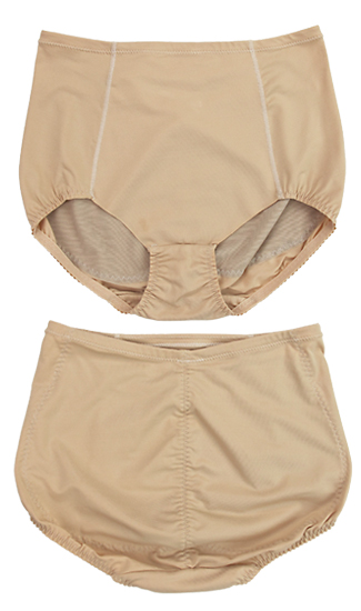 LoveMyBubbles: Gimme Hips - Hip Padded Mid-Thigh Panty/Pad Set BEIGE