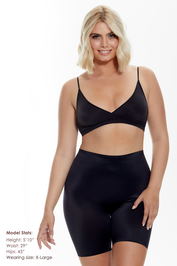 LoveMyBubbles: Bonded Body Invisible Mid-thigh Booty-Lifter (Non-padded)  BLACK